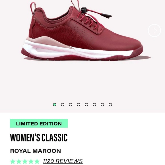 Clove shoes, Size 8.5, Royal Maroon - Picture 4 of 5